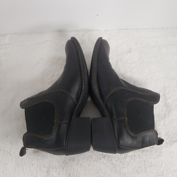 BOC. Black Western Pullon Faux Leather Bootie Size 8 - Picture 5 of 14